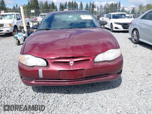 2001 Chevrolet Monte Carlo SS with VIN 2G1WX15K819340583, listed as a IAAI auction lot 42079082 with 123,213 mi miles. Bid and sale history available at carsss.com. Image 6.