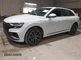 2021 Audi Q8 Premium Plus z VIN WA1EVAF11MD013975, wystawiony jako IAAI lot #41380207 z przebiegiem 77 979 mil mil oraz . Historia ofert i sprzedaży dostępna na DreamBid. Obrazek 2.
