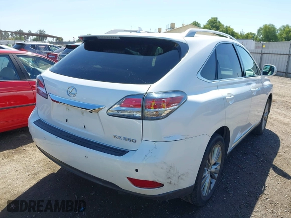2013 Lexus RX 350 with VIN 2T2ZK1BA3DC123635, listed as a IAAI auction lot 42277146 with 148,734 mi miles and . Bid and sale history available at DreamBid. Image 4.
