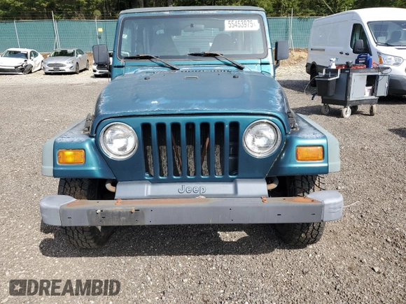 1997 Jeep Wrangler Sport with VIN 1J4FY19S4VP537511, listed as a Copart auction lot 55453975 with 59,714 mi miles and Clean Title. Bid and sale history available at carsss.com. Image 5.