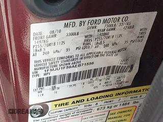 2010 Ford Expedition SSV with VIN 1FMJU1F59AEB71556, listed as a IAAI auction lot 41835402 with 149,850 mi miles and . Bid and sale history available at DreamBid. Image 9.