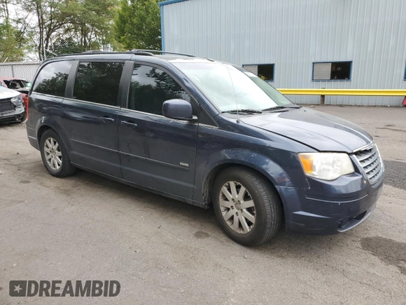 2008 Chrysler Town & Country Touring with VIN 2A8HR54P78R838095, listed as a Copart auction lot 68681724 with 219,509 mi miles and Salvage Title. Bid and sale history available at DreamBid. Image 4.