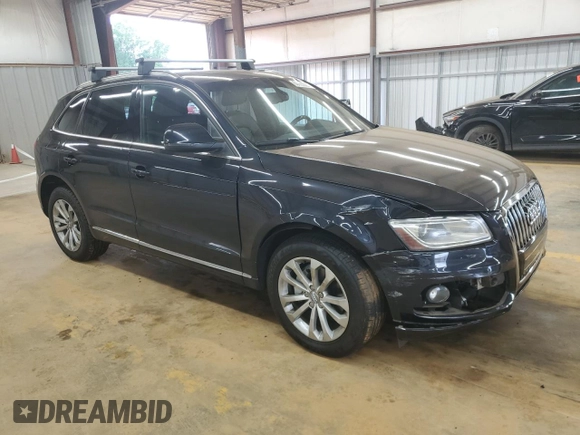 2014 Audi Q5 Premium Plus with VIN WA1LFAFP6EA052556, listed as a Copart auction lot 60723085 with 99,312 mi miles and Salvage title. Bid and sale history available at DreamBid. Image 4.