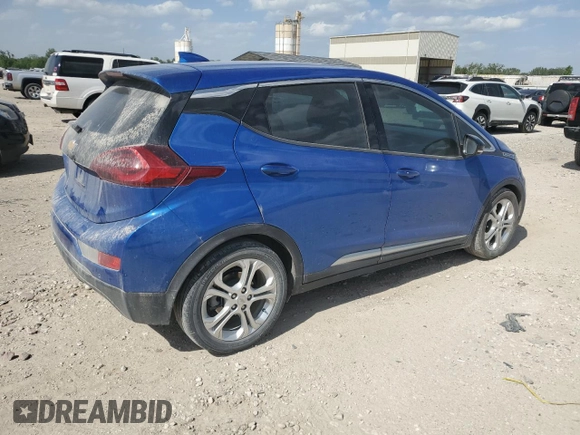 2020 Chevrolet Bolt EV LT with VIN 1G1FY6S01L4136842, listed as a Copart auction lot 57494605 with 50,328 mi miles and Salvage title. Bid and sale history available at DreamBid. Image 3.