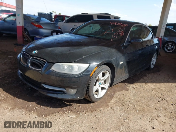 2013 BMW 3 Series 335i with VIN WBADX7C57DJ590238, listed as a IAAI auction lot 41920557 with 160,946 mi miles and . Bid and sale history available at DreamBid. Image 2.