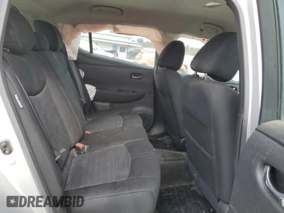 2022 Nissan LEAF SV with VIN 1N4AZ1CV1NC557535, listed as a Copart auction lot 47705095 with 64,397 mi miles and Salvage Title. Bid and sale history available at DreamBid. Image 9.