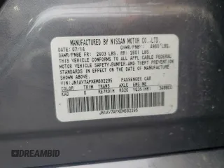 2014 Infiniti Q50 Hybrid Premium with VIN JN1AV7APXEM692295, listed as a Copart auction lot 54415395 with Not provided miles and Salvage title. Bid and sale history available at DreamBid. Image 12.
