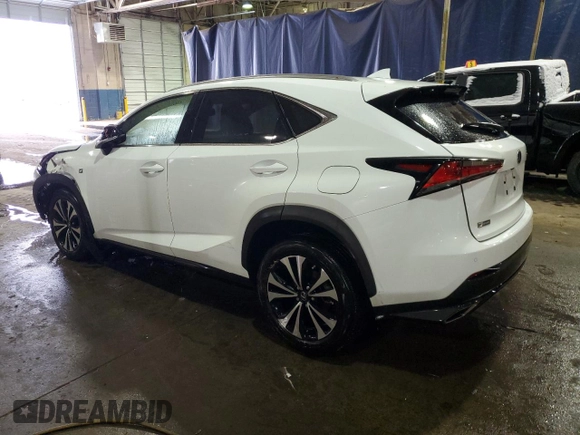 2021 Lexus NX with VIN JTJSARDZ8M2252184, listed as a Copart auction lot 88929205 with 7,077 mi miles and Salvage Title. Bid and sale history available at carsss.com. Image 2.