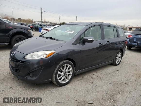 2014 Mazda 5 Grand Touring with VIN JM1CW2DL9E0176340, listed as a Copart auction lot 80590684 with 173,013 mi miles and Salvage title. Bid and sale history available at DreamBid. Image 1.
