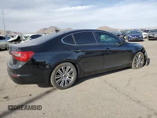 2014 Kia Cadenza Premium with VIN KNALN4D75E5122986, listed as a Copart auction lot 75049884 with 126,125 mi miles and Salvage Title. Bid and sale history available at carsss.com. Image 3.