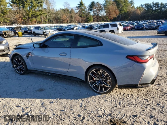 2022 BMW M4 Competition xDrive z VIN WBS43AZ04NCJ90806, wystawiony jako Copart lot #79045274 z przebiegiem Nie podano mil oraz Szkoda całkowita • Salvage title. Historia ofert i sprzedaży dostępna na DreamBid. Obrazek 2.