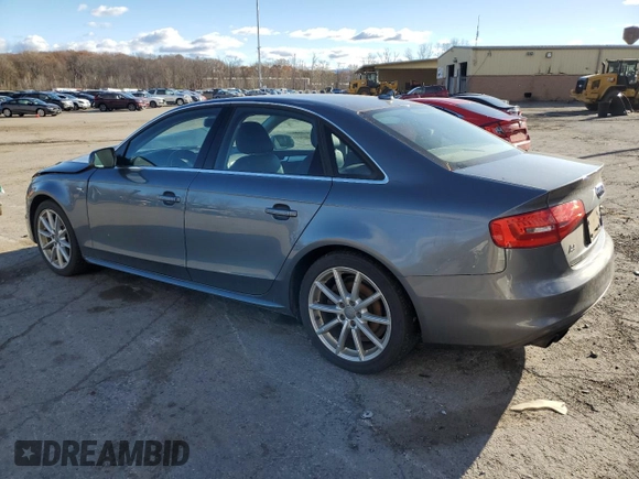 2014 Audi A4 Premium Plus with VIN WAUHFAFLXEN004590, listed as a Copart auction lot 78454804 with 133,916 mi miles and Salvage title. Bid and sale history available at DreamBid. Image 2.