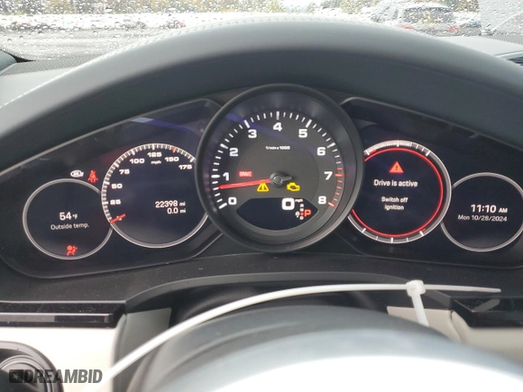 2023 Porsche Cayenne with VIN WP1AA2AY8PDA07877, listed as a Copart auction lot 77680334 with 22,398 mi miles and Salvage Title. Bid and sale history available at carsss.com. Image 9.