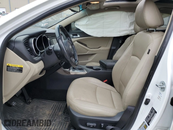 2015 Kia Optima EX with VIN 5XXGN4A7XFG432508, listed as a Copart auction lot 45764675 with Not Provided miles and Salvage Title. Bid and sale history available at DreamBid. Image 7.