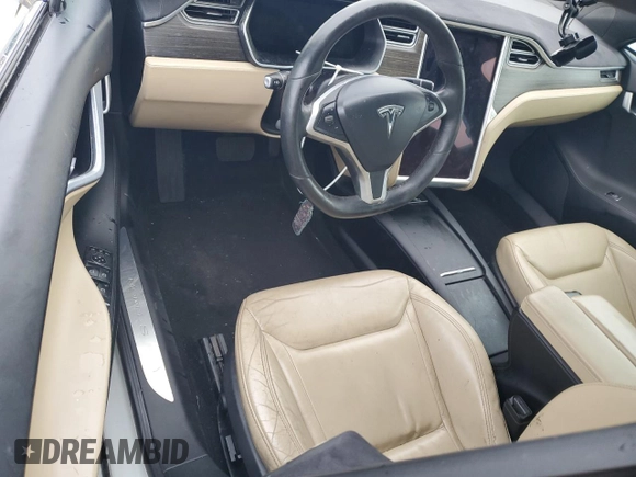 2016 Tesla Model S 90D with VIN 5YJSA1E26GF133699, listed as a Copart auction lot 62703535 with Not provided miles and Salvage title. Bid and sale history available at DreamBid. Image 8.