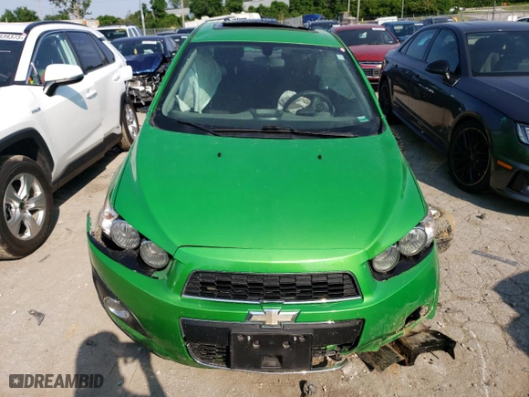 2015 Chevrolet Sonic LT with VIN 1G1JC5SB3F4163761, listed as a Copart auction lot 53343843 with 0 mi miles and Salvage Title. Bid and sale history available at carsss.com. Image 5.