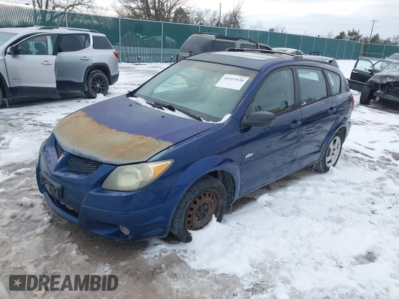 2003 Pontiac Vibe with VIN 5Y2SL62883Z448136, listed as a IAAI auction lot 41513530 with 299,999 mi miles. Bid and sale history available at carsss.com. Image 2.