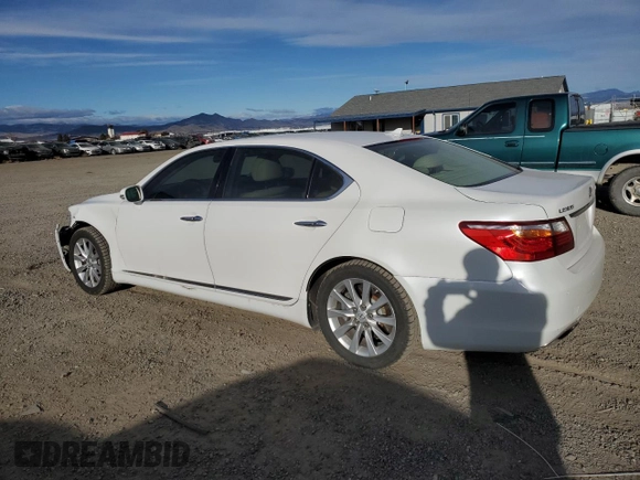 2010 Lexus LS 460 L with VIN JTHDL5EF4A5001156, listed as a Copart auction lot 82162473 with 100,322 mi miles and Salvage title. Bid and sale history available at DreamBid. Image 2.