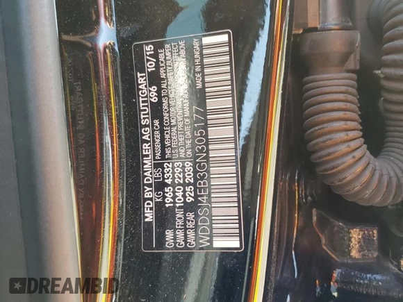 2016 Mercedes-Benz CLA 250 with VIN WDDSJ4EB3GN305177, listed as a Copart auction lot 50482563 with 69,706 mi miles and . Bid and sale history available at DreamBid. Image 14.