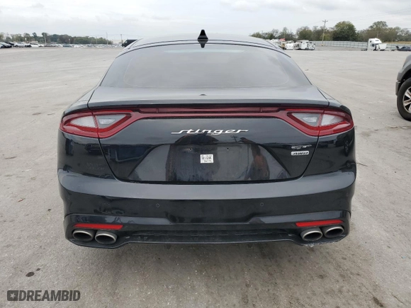 2021 Kia Stinger GT with VIN KNAE35LC8M6089963, listed as a Copart auction lot 72690844 with 43,317 mi miles and Salvage Title. Bid and sale history available at carsss.com. Image 6.