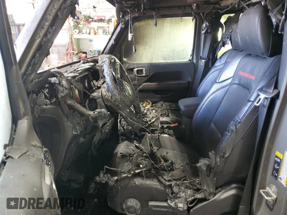 2020 Jeep Wrangler Unlimited Rubicon with VIN 1C4HJXFG2LW251956, listed as a Copart auction lot 54312505 with Not provided miles and Salvage title. Bid and sale history available at DreamBid. Image 7.