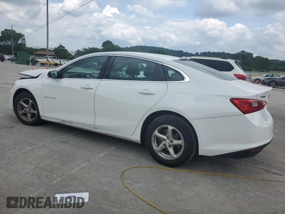 2016 Chevrolet Malibu LS with VIN 1G1ZB5ST5GF326916, listed as a Copart auction lot 59814265 with 104,466 mi miles and Salvage title. Bid and sale history available at DreamBid. Image 2.