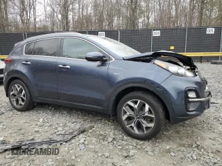 2020 Kia Sportage EX with VIN KNDPNCAC9L7766461, listed as a Copart auction lot 47603845 with 49,607 mi miles and Salvage title. Bid and sale history available at DreamBid. Image 4.