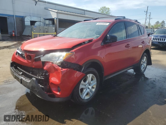 2014 Toyota RAV4 LE with VIN JTMBFREV3EJ009471, listed as a Copart auction lot 55405695 with 103,458 mi miles and Salvage Title. Bid and sale history available at DreamBid. Image 1.