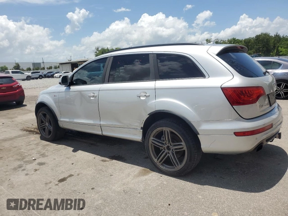 2015 Audi Q7 S line Prestige z VIN WA1DGAFE0FD018340, wystawiony jako Copart lot #65554785 z przebiegiem Nie podano mil oraz Czysty tytuł • Clean title. Historia ofert i sprzedaży dostępna na DreamBid. Obrazek 2.