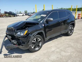 2018 Jeep Compass Trailhawk with VIN 3C4NJDDB6JT231480, listed as a Copart auction lot 56474865 with 61,051 mi miles and Salvage title. Bid and sale history available at DreamBid. Image 1.
