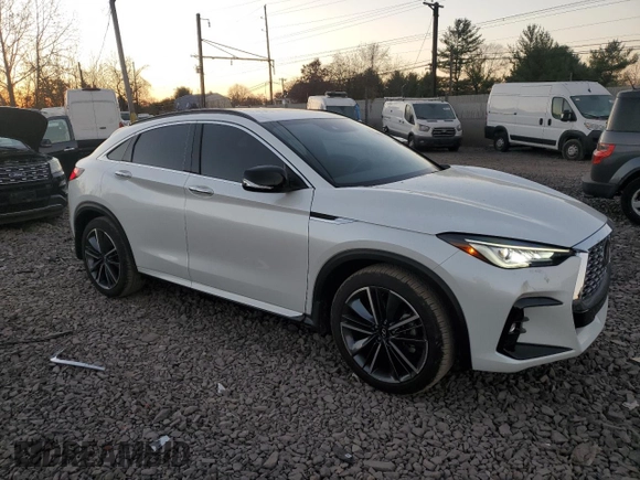 2024 Infiniti QX55 Luxe with VIN 3PCAJ5JR7RF113714, listed as a Copart auction lot 79325634 with 3,147 mi miles and Salvage Title. Bid and sale history available at DreamBid. Image 4.
