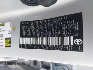 2024 Toyota Corolla SE with VIN 5YFP4MCE5RP177468, listed as a IAAI auction lot 41887980 with 19,265 mi miles and . Bid and sale history available at DreamBid. Image 9.