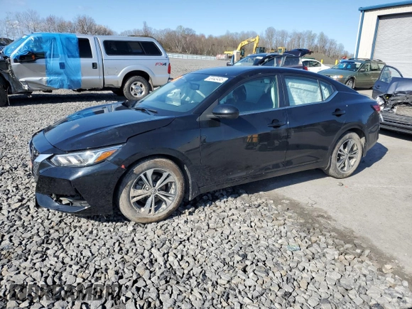 2022 Nissan Sentra SV with VIN 3N1AB8CV8NY259355, listed as a Copart auction lot 53443495 with 18,271 mi miles and Salvage Title. Bid and sale history available at DreamBid. Image 1.