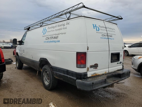 2013 Ford Econoline Cargo Commercial with VIN 1FTSS3EL3DDA48596, listed as a Copart auction lot 46805175 with 208,448 mi miles and Clean title. Bid and sale history available at DreamBid. Image 2.