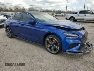 2024 Genesis G70 Sport Advanced with VIN KMTG54SE6RU139864, listed as a Copart auction lot 44240815 with 5,758 mi miles and Clean Title. Bid and sale history available at DreamBid. Image 4.