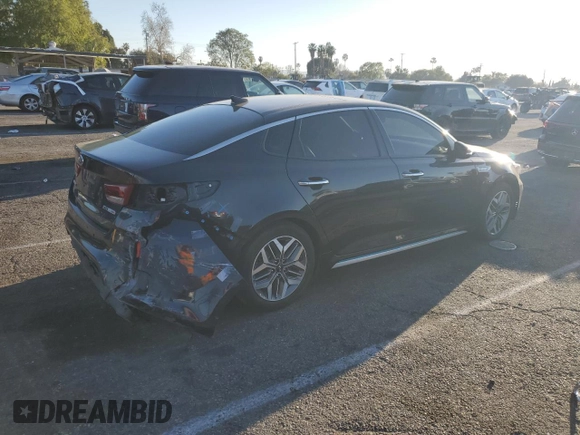 2020 Kia Optima Hybrid EX with VIN KNAGU4LE2L5041025, listed as a Copart auction lot 46297275 with 116,508 mi miles and Salvage Title. Bid and sale history available at carsss.com. Image 3.