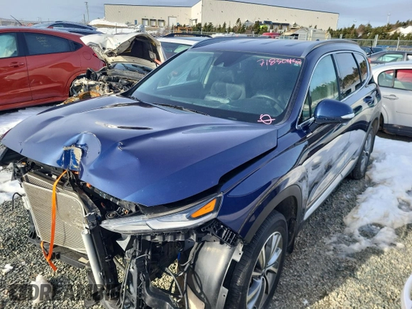 2020 Hyundai Santa Fe SEL with VIN 5NMS3CADXLH160622, listed as a Copart auction lot 71830452 with Not Provided miles. Bid and sale history available at carsss.com. Image 1.