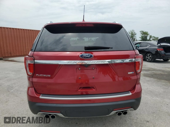 2018 Ford Explorer Platinum с VIN 1FM5K8HT7JGC80243, выставлен на аукционе Copart как лот 59337945 с пробегом 106 778 миль миль и Списание • Salvage title. История ставок и продаж доступна на DreamBid. Изображение 6.