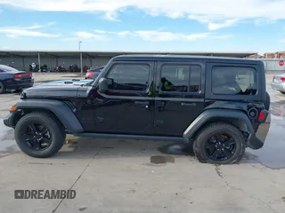 2021 Jeep Wrangler Unlimited Sport S with VIN 1C4HJXDN0MW817146, listed as a IAAI auction lot 41459993 with 20,367 mi miles and . Bid and sale history available at DreamBid. Image 14.