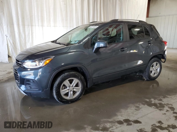 2022 Chevrolet Trax LT with VIN KL7CJPSM5NB524627, listed as a Copart auction lot 53074045 with 28,381 mi miles and Salvage Title. Bid and sale history available at carsss.com. Image 1.