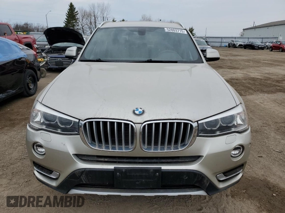 2015 BMW X3 xDrive28i with VIN 5UXWX9C5XF0D47847, listed as a Copart auction lot 52803715 with 128,814 mi miles and Clean Title. Bid and sale history available at DreamBid. Image 5.