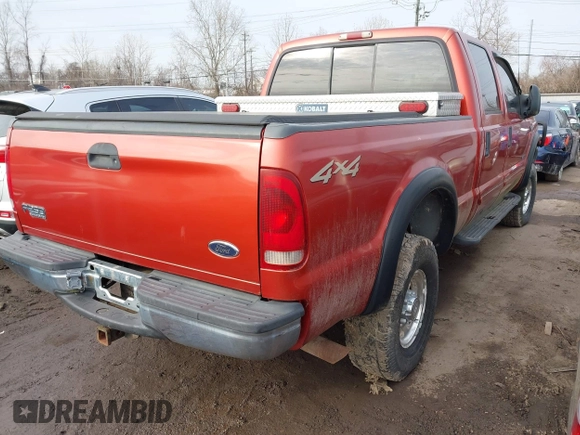 2001 Ford Super Duty F-250 XL with VIN 1FTNW21F61EB16701, listed as a IAAI auction lot 41687274 with 227,092 mi miles. Bid and sale history available at carsss.com. Image 4.