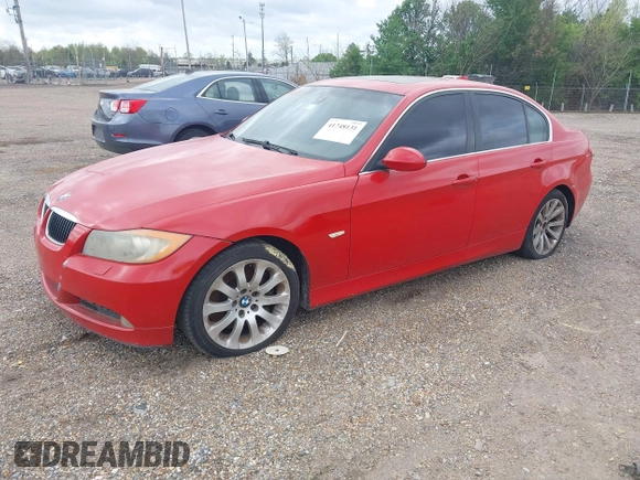 2007 BMW 3 Series 335i with VIN WBAVB73567PA88697, listed as a IAAI auction lot 41748131 with 143,519 mi miles. Bid and sale history available at carsss.com. Image 2.