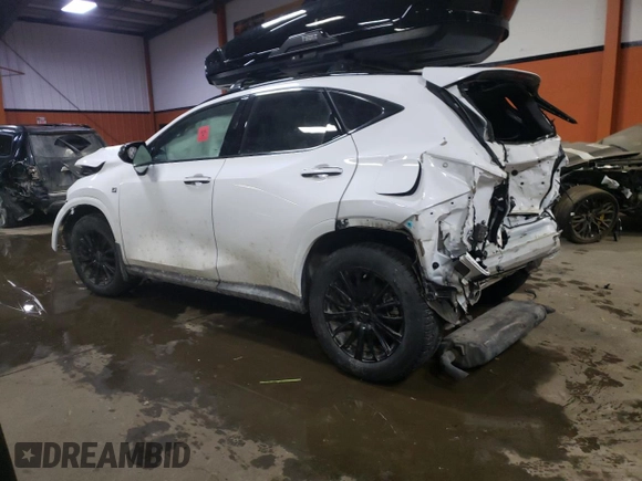 2022 Lexus NX with VIN 2T2KGCEZ0NC001624, listed as a Copart auction lot 44261333 with Not Provided miles. Bid and sale history available at carsss.com. Image 2.