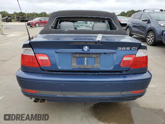 2005 BMW 3 Series 325Ci with VIN WBABW33435PL38849, listed as a Copart auction lot 74263214 with Not Provided miles and Salvage Title. Bid and sale history available at DreamBid. Image 6.