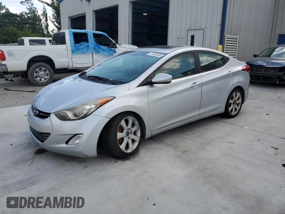 2012 Hyundai Elantra GLS z VIN KMHDH4AE3CU258954, wystawiony jako Copart lot #57435455 z przebiegiem 177 657 mil mil oraz Szkoda całkowita • Salvage title. Historia ofert i sprzedaży dostępna na DreamBid. Obrazek 1.