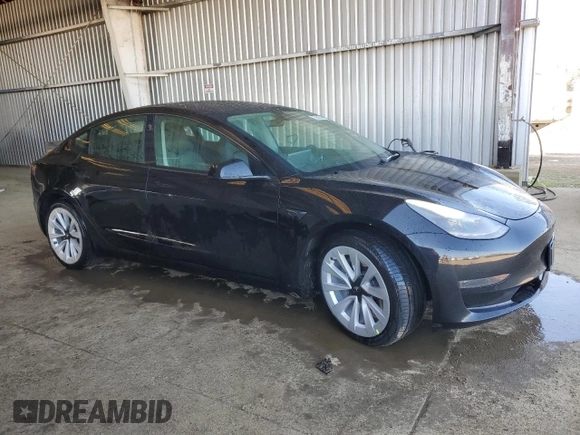 2022 Tesla Model 3 with VIN 5YJ3E1EA2NF190124, listed as a Copart auction lot 48759565 with 137,726 mi miles and Clean Title. Bid and sale history available at carsss.com. Image 4.