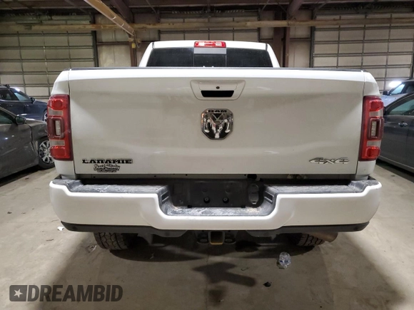 2023 Ram 2500 Laramie with VIN 3C6UR5FLXPG632054, listed as a Copart auction lot 51972575 with 79,647 mi miles and Salvage Title. Bid and sale history available at carsss.com. Image 6.