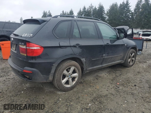 2007 BMW X5 3.0si with VIN 5UXFE43597L012374, listed as a Copart auction lot 47418905 with 164,480 mi miles and Salvage Title. Bid and sale history available at carsss.com. Image 3.
