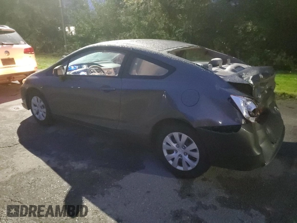 2012 Honda Civic Cpe LX with VIN 2HGFG3B56CH547808, listed as a Copart auction lot 74896044 with 114,041 mi miles and Salvage Title. Bid and sale history available at carsss.com. Image 2.